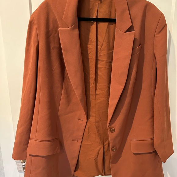 Express women’s pantsuit size L rust color - Picture 6 of 13